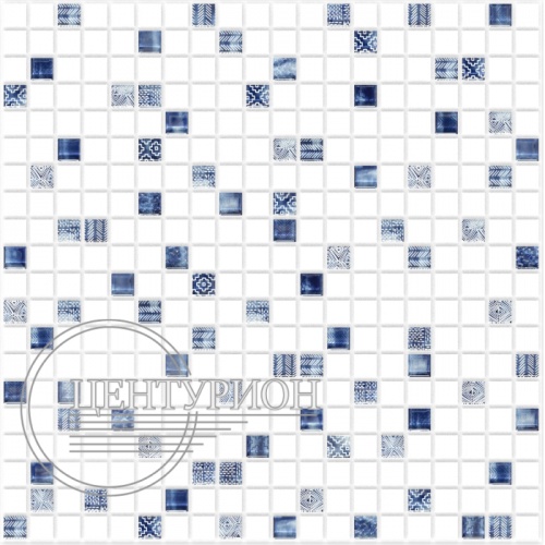 Фото. Панель мозаика "Северное сияние" 474х474х3 мм. Строй-Отделка